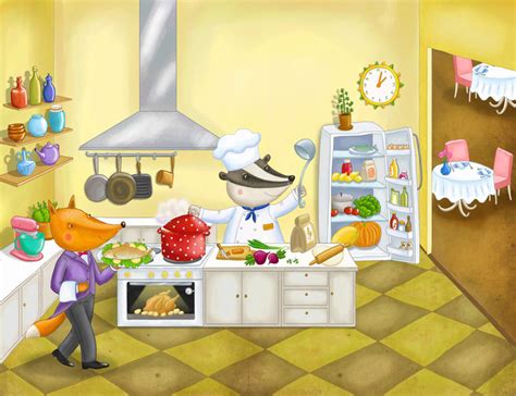 Иллюстрация повар в стиле детский | Illustrators.ru
