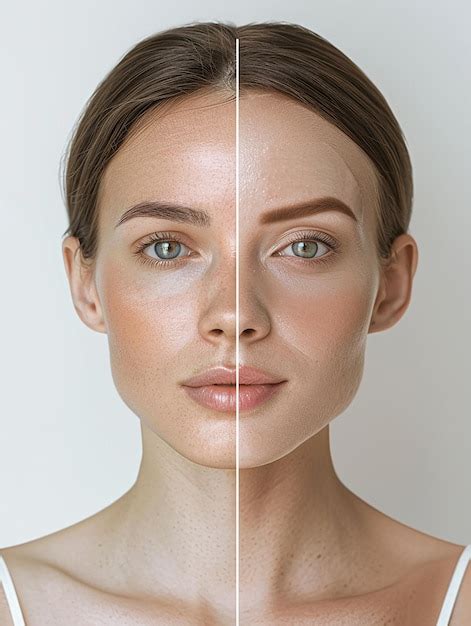 premium photo  woman   thin skin   thin    face