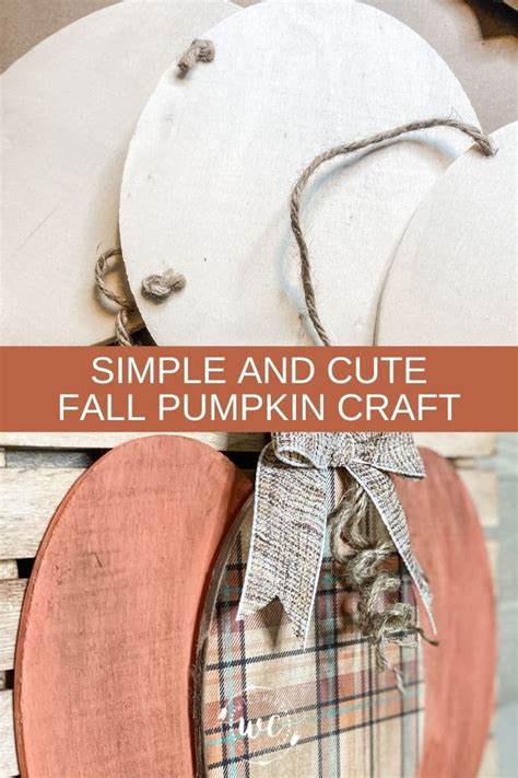 DIY wood pumpkin - Wilshire Collections