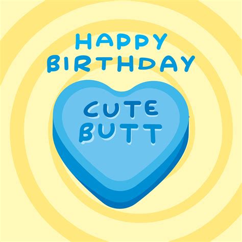Happy Birthday Cute Butt Card Occasion_Birthday Recipient_For Boyfriend