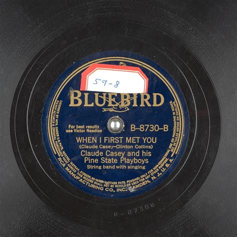 When I First Met You : Claude Casey and his Pine State Playboys : Free