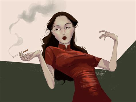 ArtStation - Smoking Woman