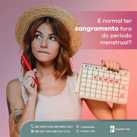 O'que Pode Ser Sangramento Fora Do Período Menstrual - Hospital Vida - O sangramento fora do período menstrual... | Facebook