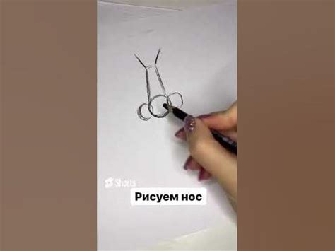 Как нарисовать нос красиво 👃#shorts #шортс - YouTube