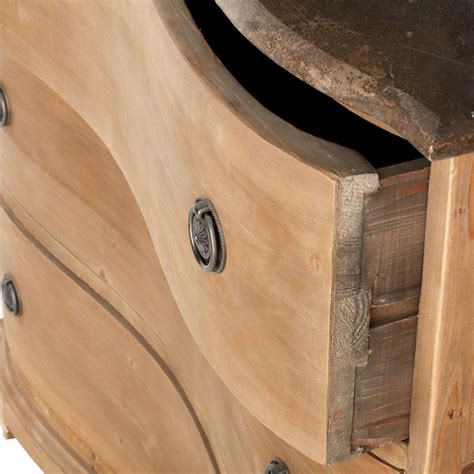 Recycled Pine Swedish Bowfront Chest | Wisteria