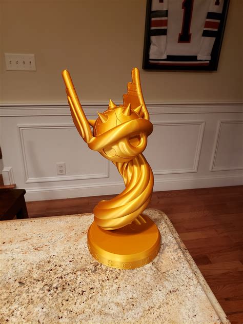 STL file Mario Kart Blue Shell Trophy・3D print design to download・Cults