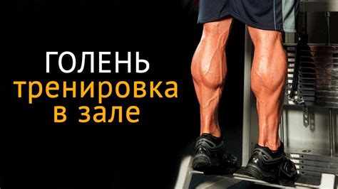 Как накачать икры ног: тренировка на голень - YouTube