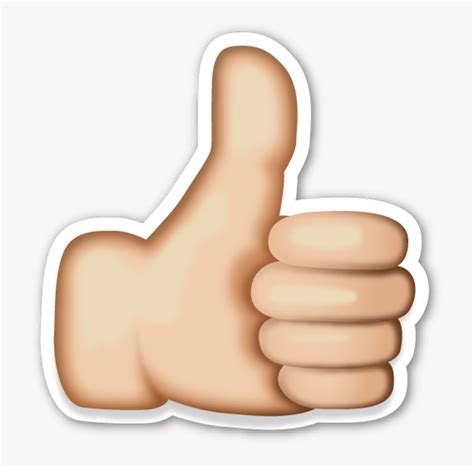 Thumbs Up Transparent - Like Emoji Png, Png Download , Transparent Png ...