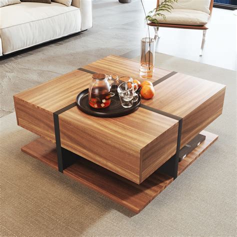 table basse fixetable basse haute brillance table avec  tiroirs