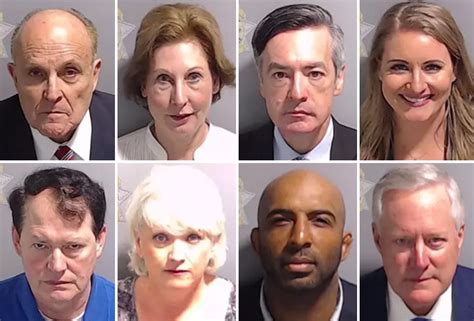 Full List of Donald Trump, Co-Defendant Mugshots Released by Police