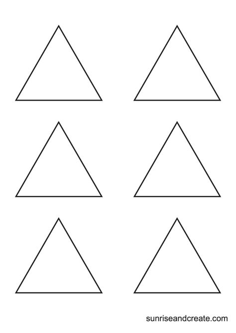 Free Printable Triangle Templates 