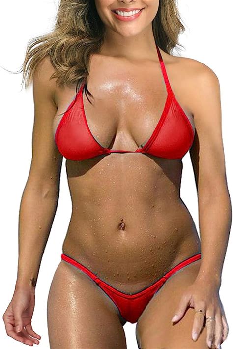 SHERRYLO Bikini transparente Cameltoe transparente transparente ...