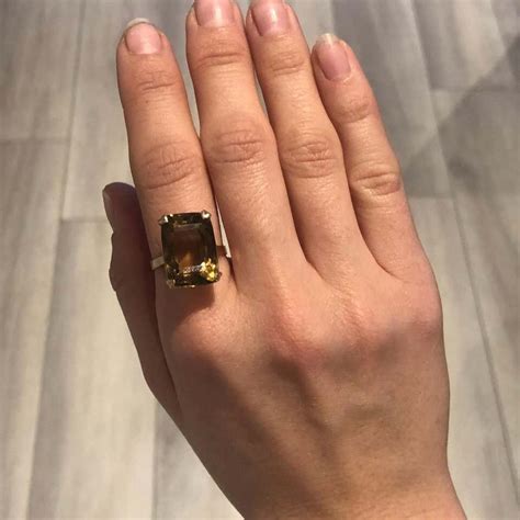 natural smoky topaz ring  sterling silver ring promise ring