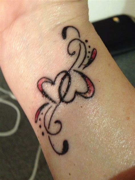 finger print tattoo heart 1
