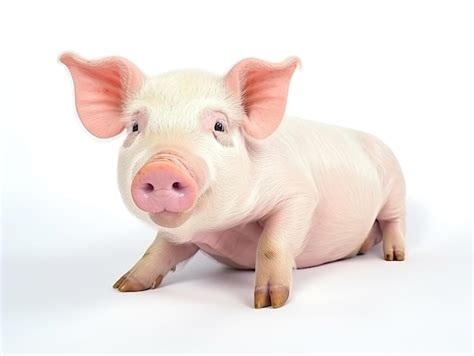 Premium AI Image | Little pig animal isolated on white background