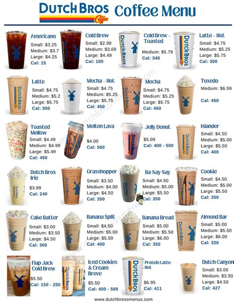 Dutch Bros Seasonal Drinks Menu