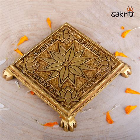 brass table   mini brass base  religious statues aarti pl