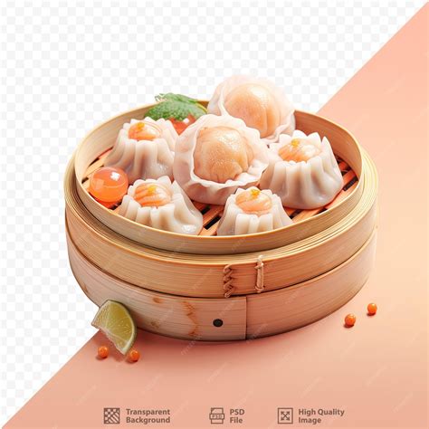 premium psd close   dim sum   transparent background