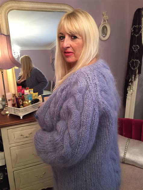 Pin by fluffyfuzzy tnecks on CR Mohair Cadigan Violet | Top heavy women