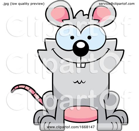 Cartoon Happy Mouse by Cory Thoman #1668147