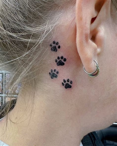 top  cat paw print tattoo ideas