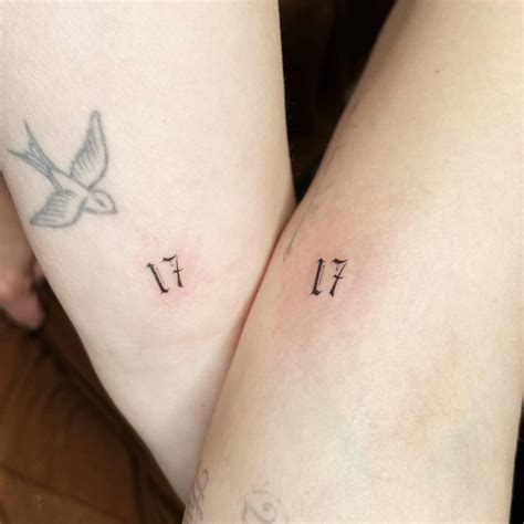 matching tattoo   number   hilary duff