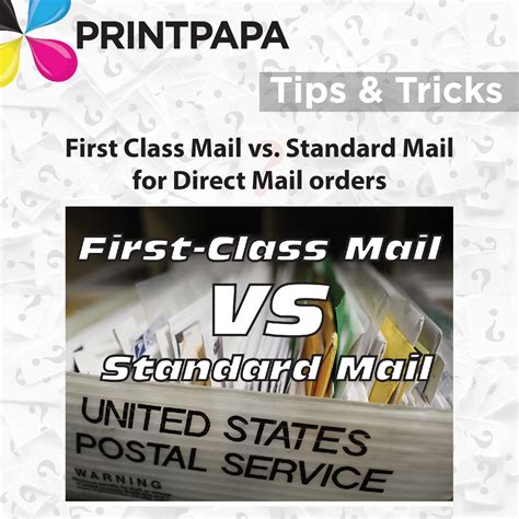 FIRST CLASS MAIL VS STANDARD MAIL