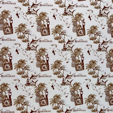 Tan - Bahamian Culture Fabric #2