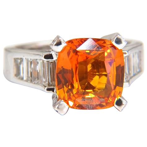 GIA Certified 6.41 Carat Natural Vivid Purple Sapphire Diamonds Ring