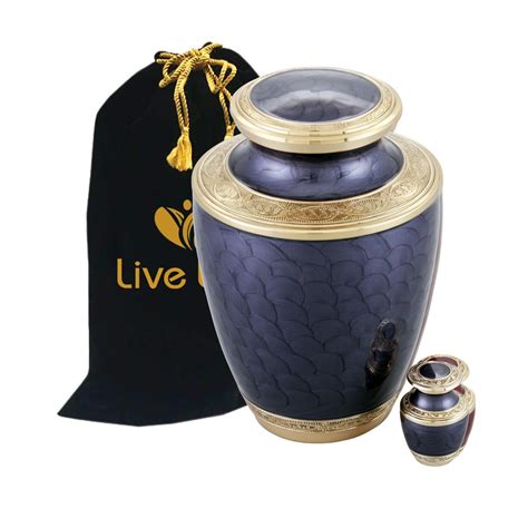 Adorn Cremation Urn - Adult Funeral Urn - Solid Brass Funeral Urn ...