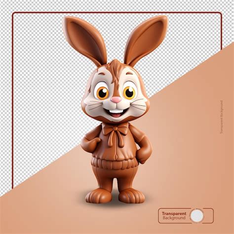 Premium PSD | Chocolate easter bunny a fusion of art and flavor to make ...