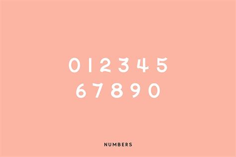 number fonts    awesome typography