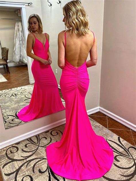 Dresses Long Hot Pink at Mary Peake blog