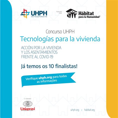 Anúncio dos Finalistas da Categoria 3 do Concurso UHPH 2021 | Urban
