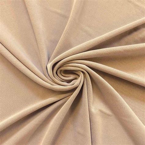tan ity fabric polyester knit jersey   spandex stretch etsy