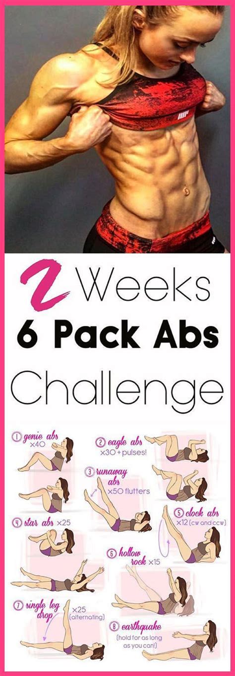 2 Weeks Hardcore 6 Pack Abs Workout Challenge Abs Workout Routines