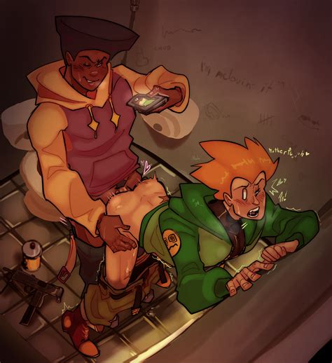 Rule 34 - 2boys anal anal sex bathroom sex bathroom stall clothed sex