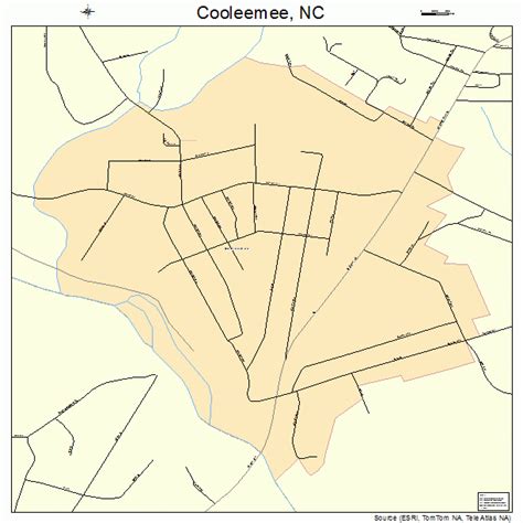 Cooleemee North Carolina Street Map 3714460