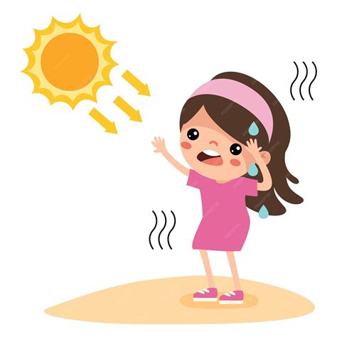 Premium Vector | Hot Weather And Sunny Day
