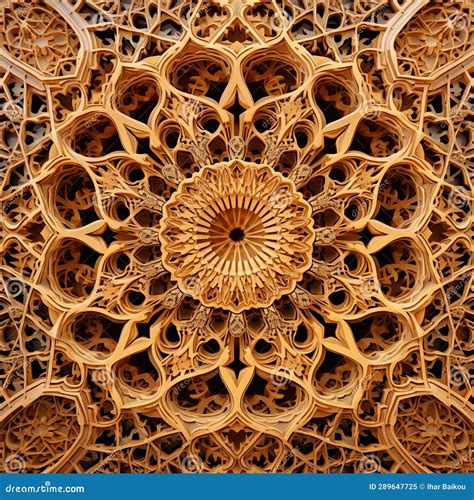 Harmony Unveiled: Islamic Patterns in Vibrant Fusion Stock Illustration