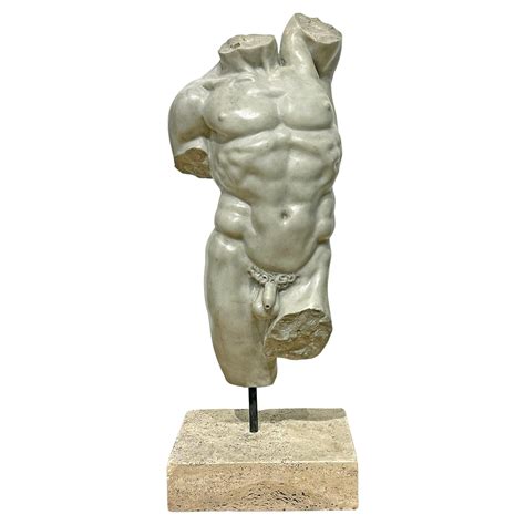 Hungarian Art Deco Classicizing Male Nude Figure by Henry Schoenbauer