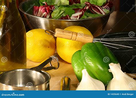 Gourmet ingredients stock photo. Image of cuisine, fork - 1435640