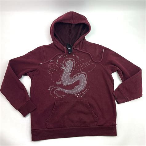 Spirit Away Studio Ghibli Dragon Dark Cherry Hoodie P… - Gem