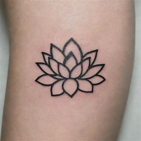 simple lotus flower tattoos