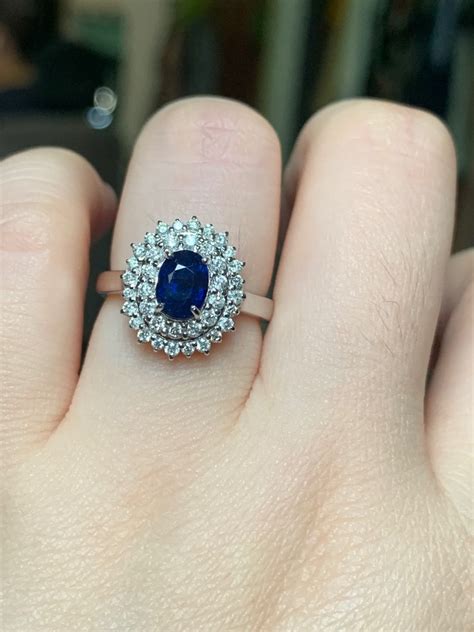 sapphire ring womens fashion jewelry organisers rings  carousell