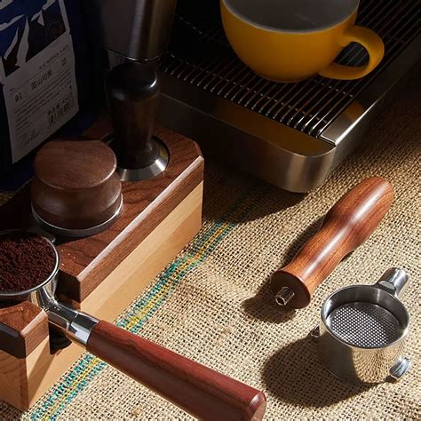 Custom Coffee Barista Tools Espresso51mm 54mm 58mm Wooden Handle 