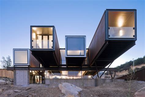 7 Incredible Fabricated Steel Shipping Container Houses