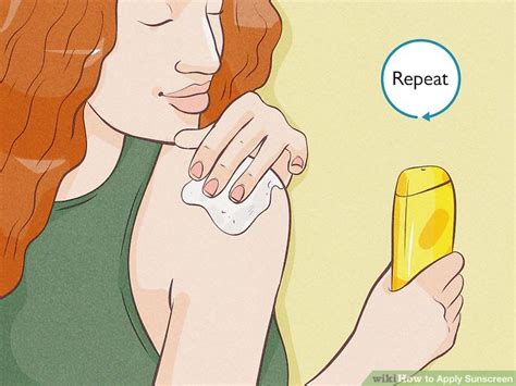 how to put on sunscreen