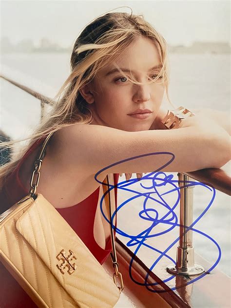The White Lotus Sydney Sweeney signed photo