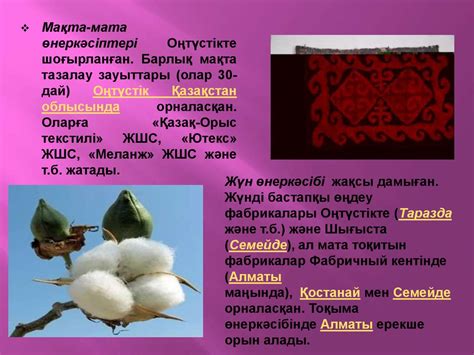 Тамақ және жеңіл өнеркәсіптерінің салалары - презентация онлайн